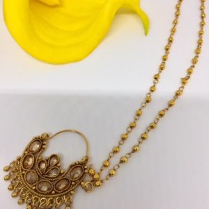 Nose Ring/Nath Antique Gold