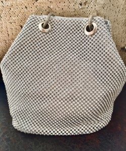 Silver Crystal Evening Bag