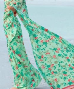 Floral Chiffon Saree