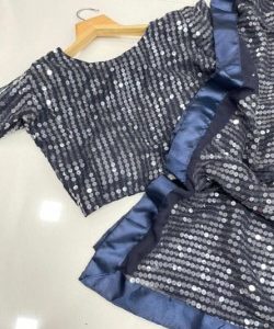 Georgette Sequins Saree