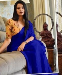 Plain Satin Silk Saree