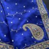 Organza Saree Blue - Image 2