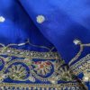 Organza Saree Blue - Image 3