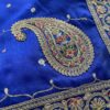 Organza Saree Blue - Image 4