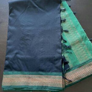 Kalyani Cotton Saree Black/Green