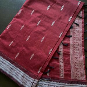 Kalyani Cotton Saree Red