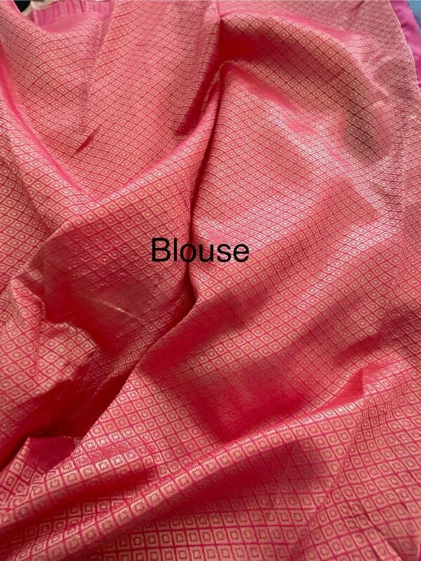 Lichi Silk Saree - Image 5