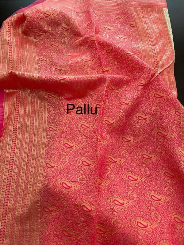 Lichi Silk Saree - Image 4