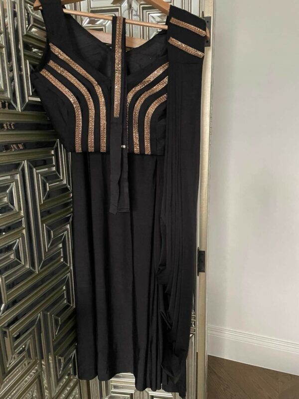 Readymade Saree Black - Image 3