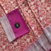 Semi Banarasi Silk Orange/Pink Saree - Image 5