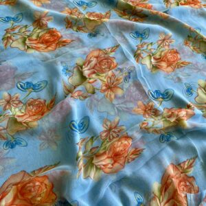 Printed Chiffon Saree